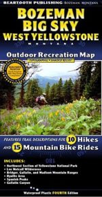 West Yellowstone, Big Sky and Bozeman Map - Bozeman hiking trails and Bozeman bike trails