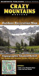 Crazy Mountains Montana - Outdoor Recreation Map
