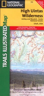 High Uintas Wilderness Map | Rocky Mountain Maps & Guidebooks