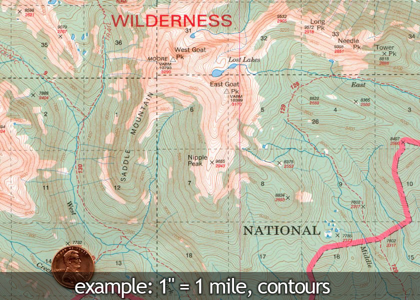 Selway - Bitterroot Wilderness Map, North Half - Rocky Mountain Maps 