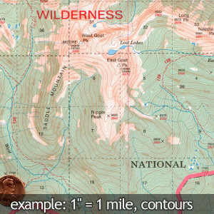 Gates of the Mountains Wilderness Map - Rocky Mountain Maps & Guidebooks